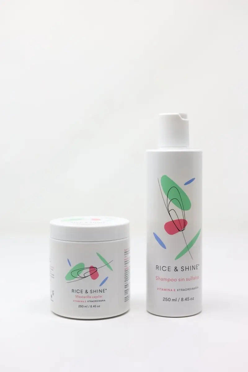 Combo Capilar Shampoo y Mascarilla con Aceite de Germen de Arroz | Rice & Shine