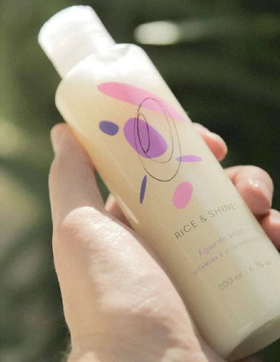 Agua de Arroz Facial | Tónico Iluminador e Hidratante Natural