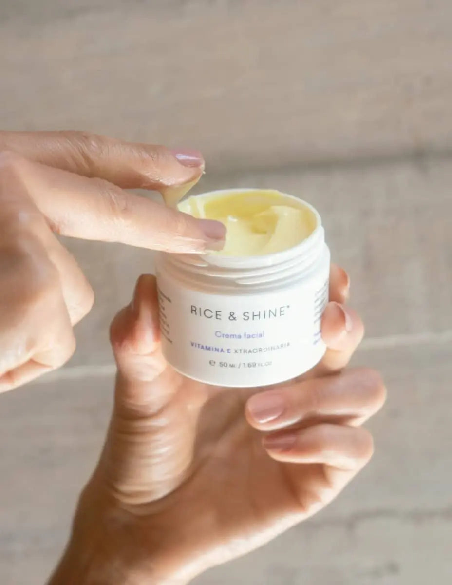 Crema Facial Hidratante con Vitamina E | Rice & Shine