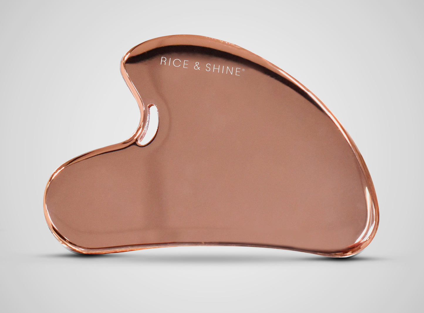 Gua Sha de Acero Inoxidable Oro Rosa