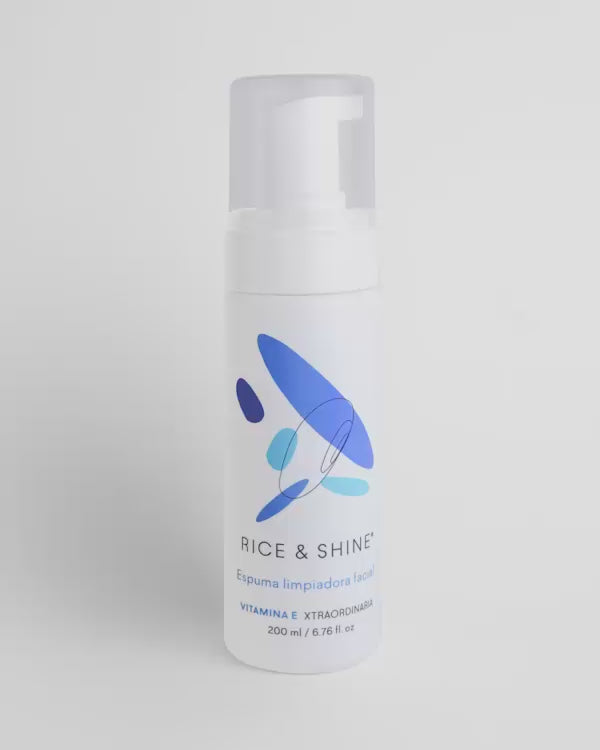 Espuma limpiadora facial - Cuidado de la piel - Rice & Shine la mayor concentración de vitamina E para cuidar tu piel. 1