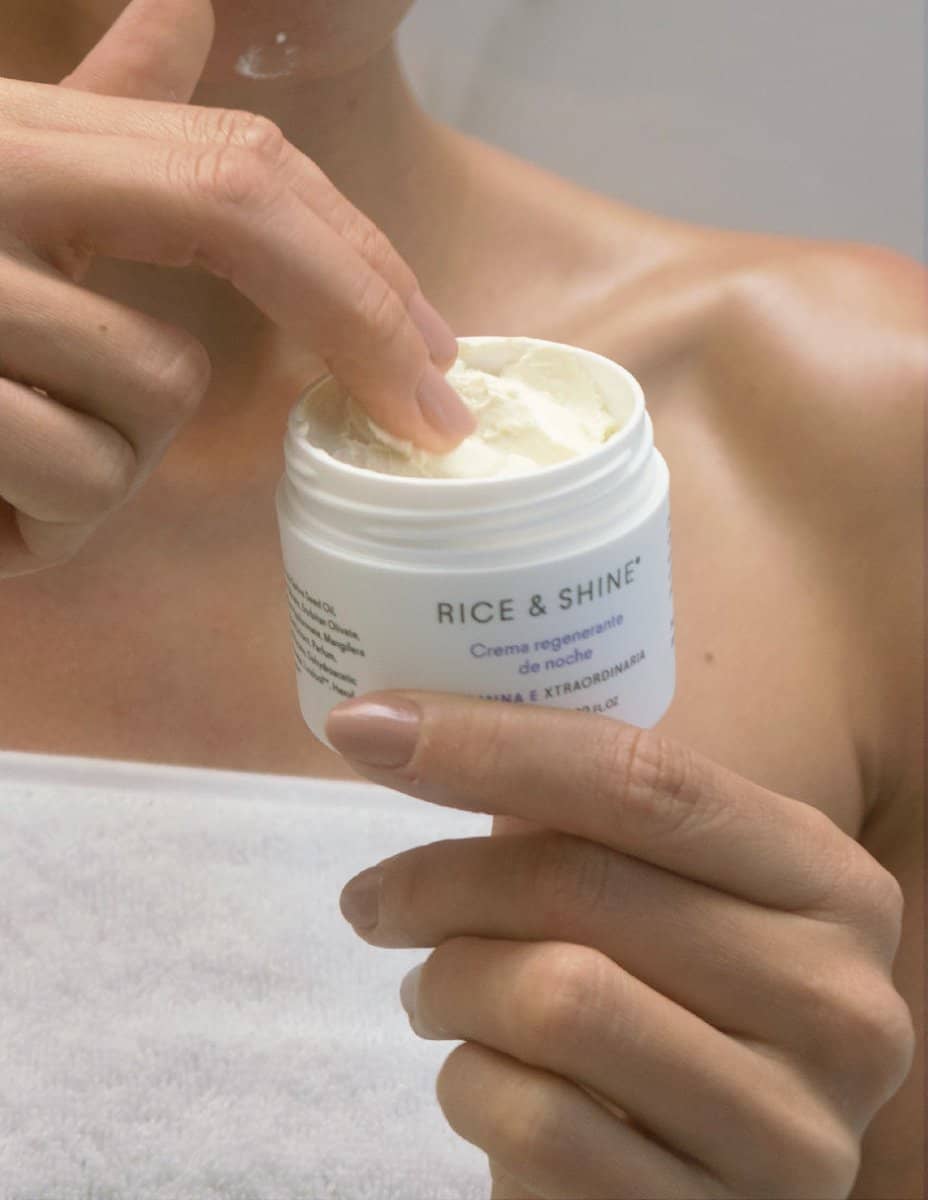 Crema de Noche - Cuidado de la piel - Rice & Shine la mayor concentración de vitamina E para cuidar tu piel. 6